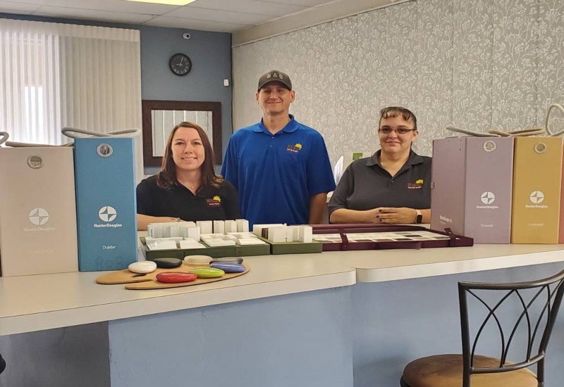 Our Sales Crew at B&D Custom Blinds 